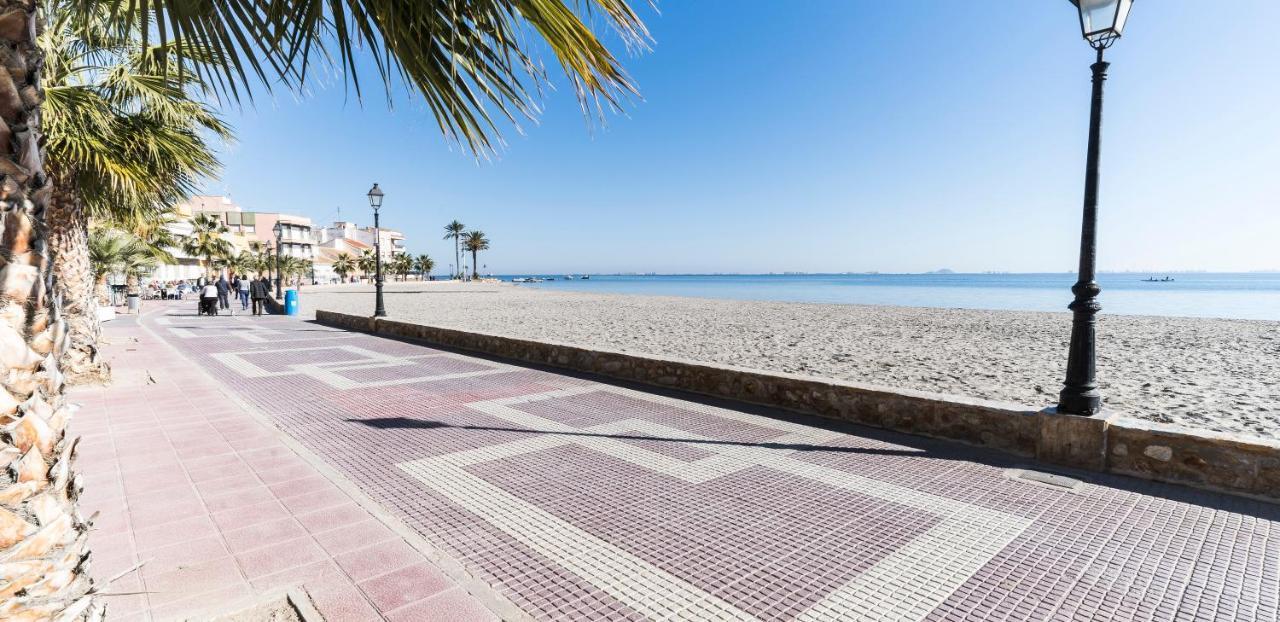 Apartamento Las Palmeras - Con Terraza, Barbacoa, Aire Acondicionado Y A 250M De La Playa! Los Alcazares Bagian luar foto